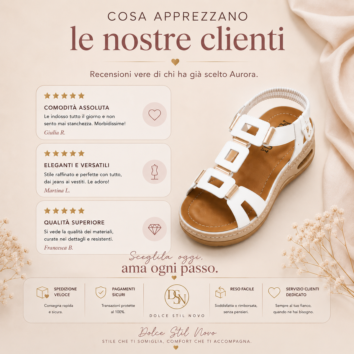 Aurora – Sandalo Comfort Donna