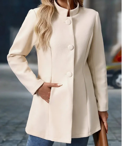 Lucrezia | Elegante cappotto collo alla coreana